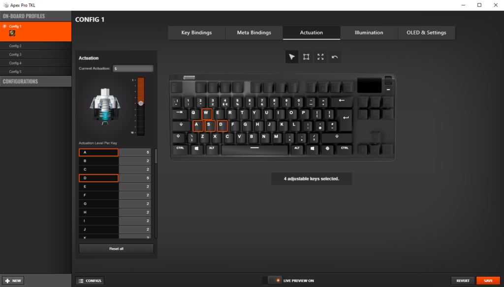 Steelseries APEX TKL Pro Review: RGB Keyboard Heaven ss engine 3 per key actuation 1