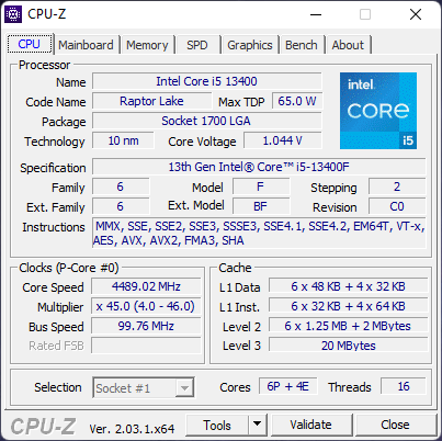 Intel Core i5 13400F Desktop CPU Review & Benchmarks cpu
